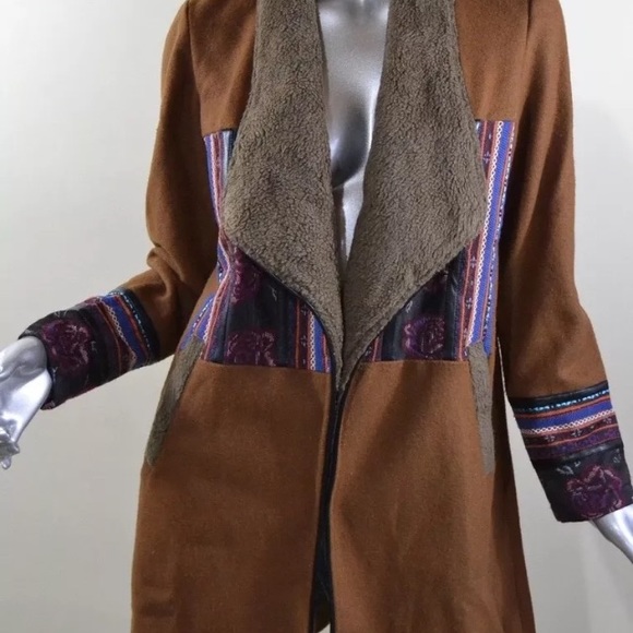 Aporia.As Long Bohemian Style Coat Jacket Small… - Picture 6 of 14